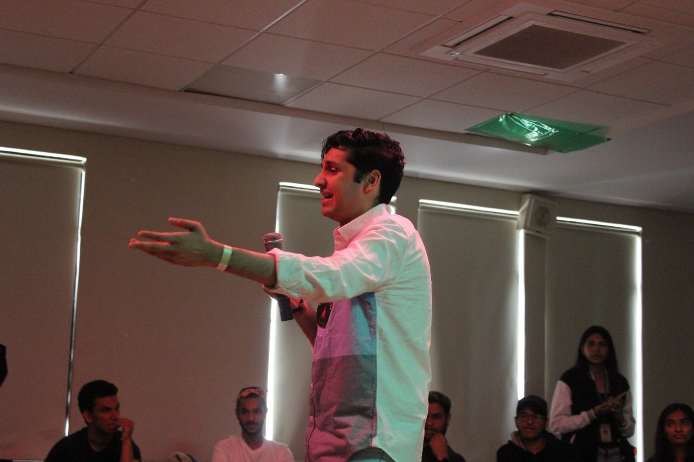 Leading a workshop with students