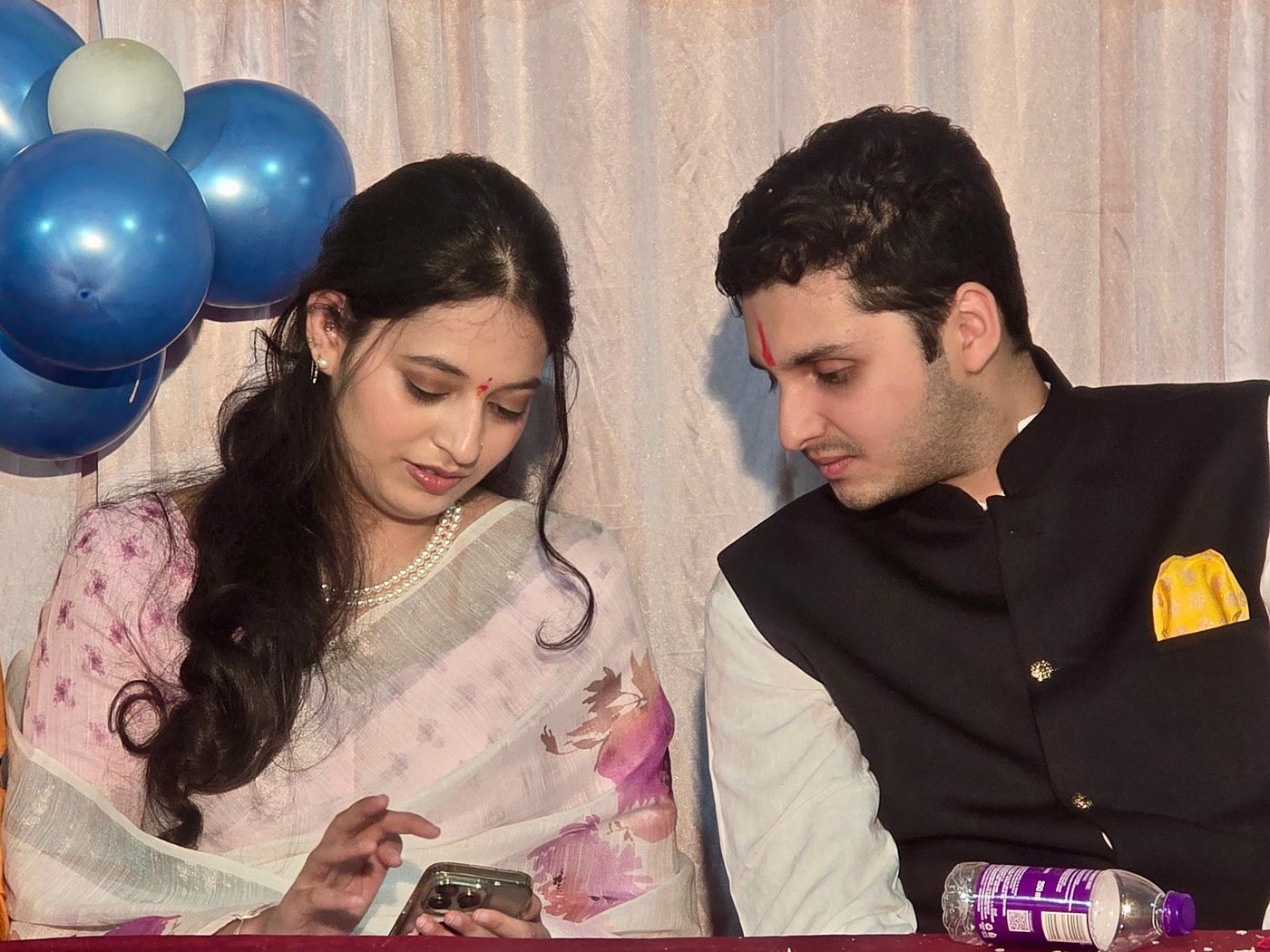 With the Yuvaranisaheb at a family celebration