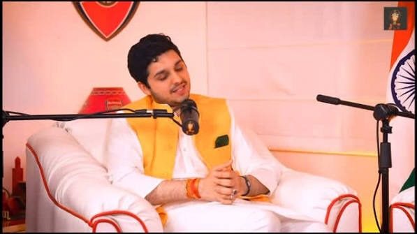 Speaking at a recorded conversation